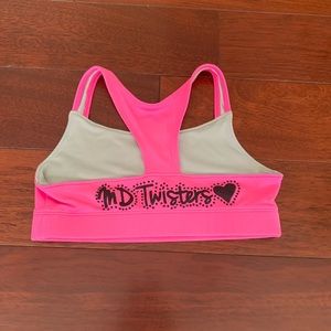 maryland twisters pink sports bra 17-18 season